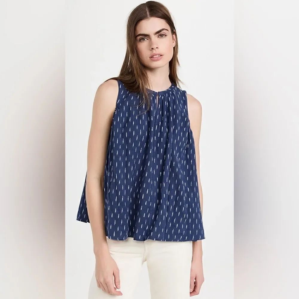 Faherty NWT Eliza Oversized Tank in Midnight Size Small